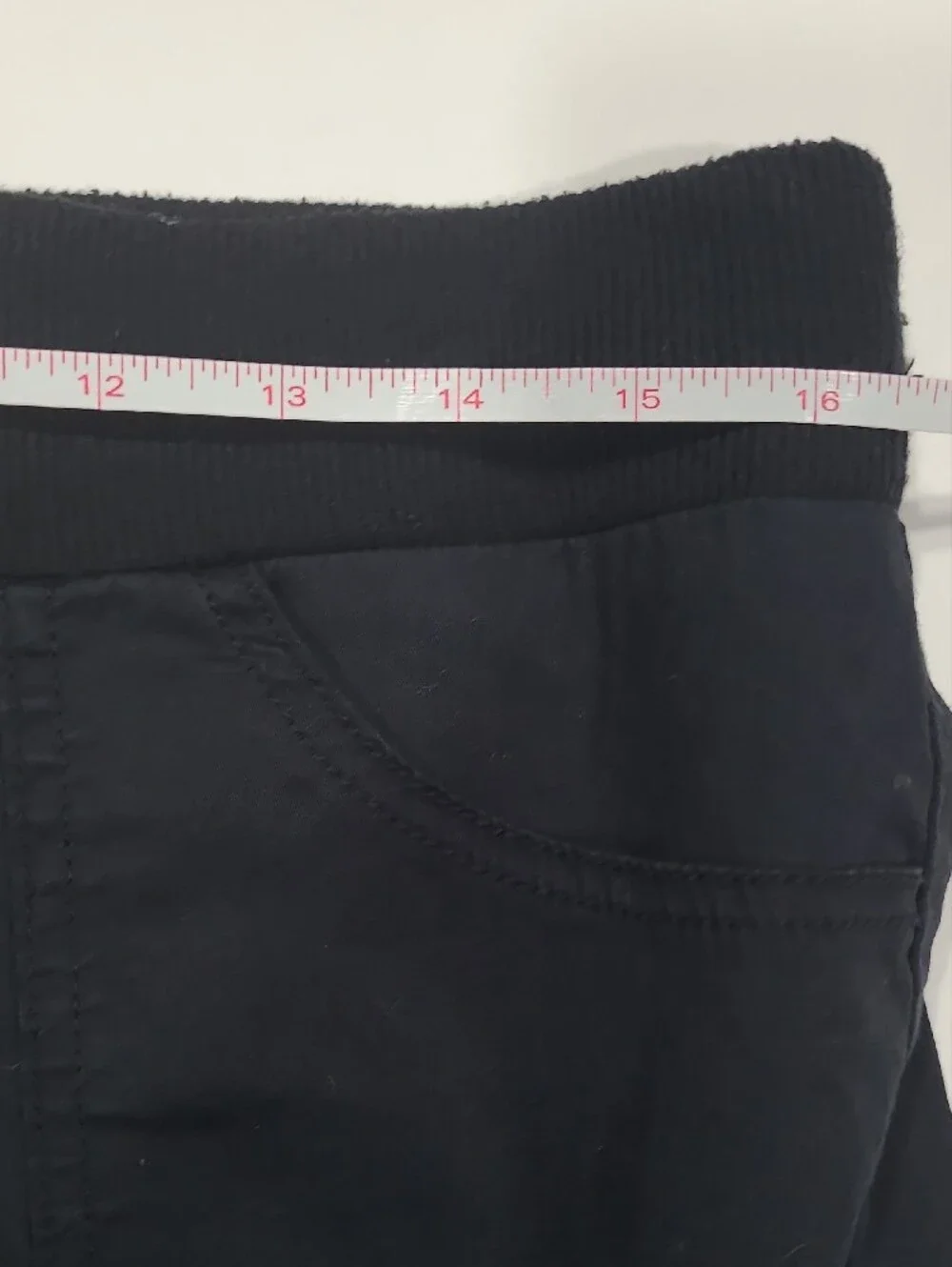 Womens Black Cargo Jogger Pants - Comfortable Casual Wear Sz M